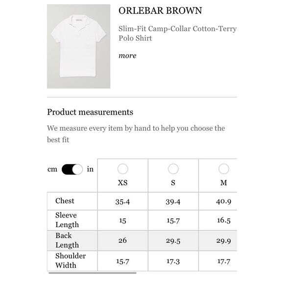 Orlebar Brown Terry Polo Shirt Men’s XXLarge White Pool Short Sleeve - Picture 9 of 10